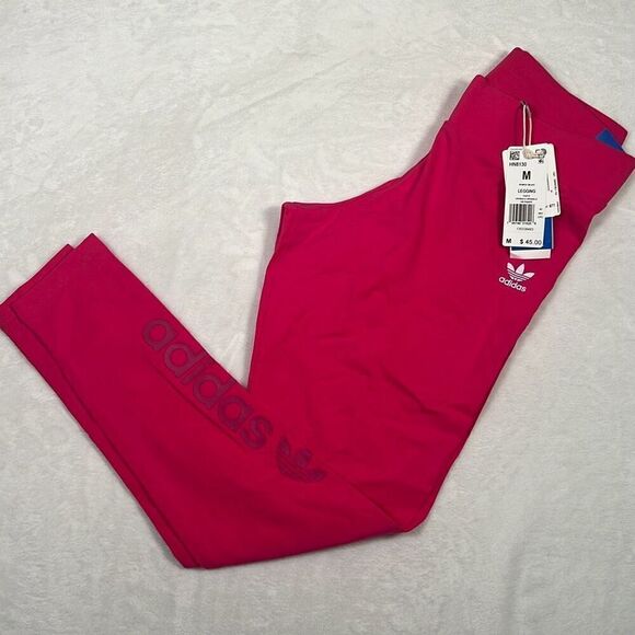 ADIDAS ORIGINALS ESSENTIAL tight fit mid‎ rise  EVERYDAY LEGGINGS NWT Women Med - Picture 1 of 7